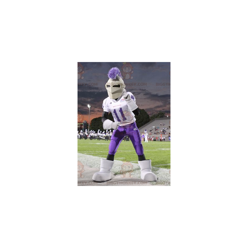 Costume da mascotte da cavaliere BIGGYMONKEY™ con casco e Costume da mascotte da cavaliere BIGGYMONKEY™ con casco e