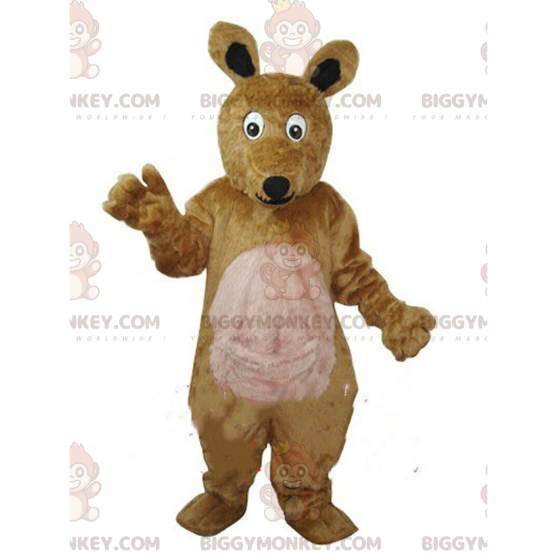 Fantasia de mascote Kangaroo BIGGYMONKEY™, fantasia de canguru Fantasia de mascote Kangaroo BIGGYMONKEY™, fantasia de canguru