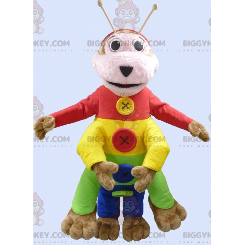 Flerfarvet Caterpillar BIGGYMONKEY™ maskotkostume - Insektmasker - BIGGYMONKEY_0961 - BiggyMonkey.com