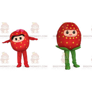 2 La mascotte di Fragola BIGGYMONKEY, costumi da fragola -