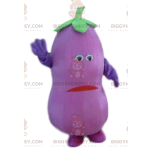 Traje de mascote de berinjela BIGGYMONKEY™, fantasia de