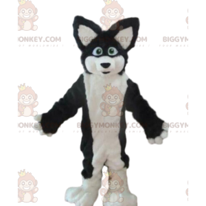 BIGGYMONKEY™ mascottekostuum van husky hond, voskostuum, harige