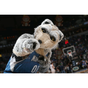 Alle harige grijze en bruine wolf BIGGYMONKEY™ mascottekostuum