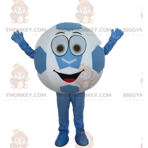 Voetbal BIGGYMONKEY™ mascottekostuum, supporterskostuum -
