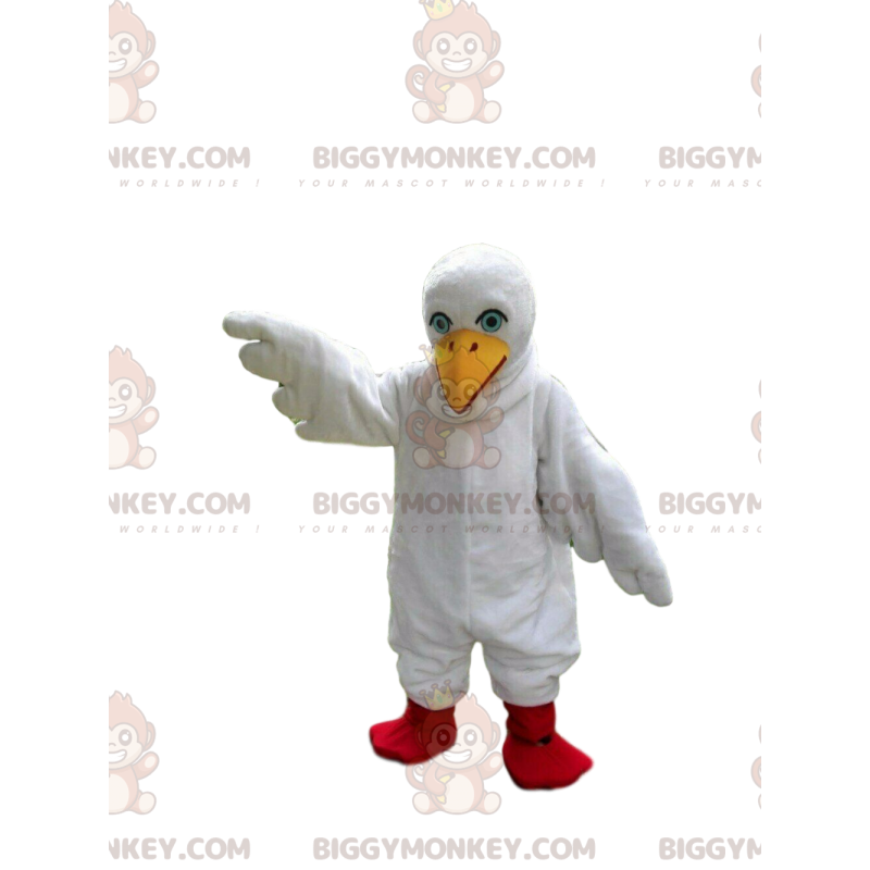 Costume da mascotte Gabbiano BIGGYMONKEY™, costume da gabbiano Costume da mascotte Gabbiano BIGGYMONKEY™, costume da gabbiano