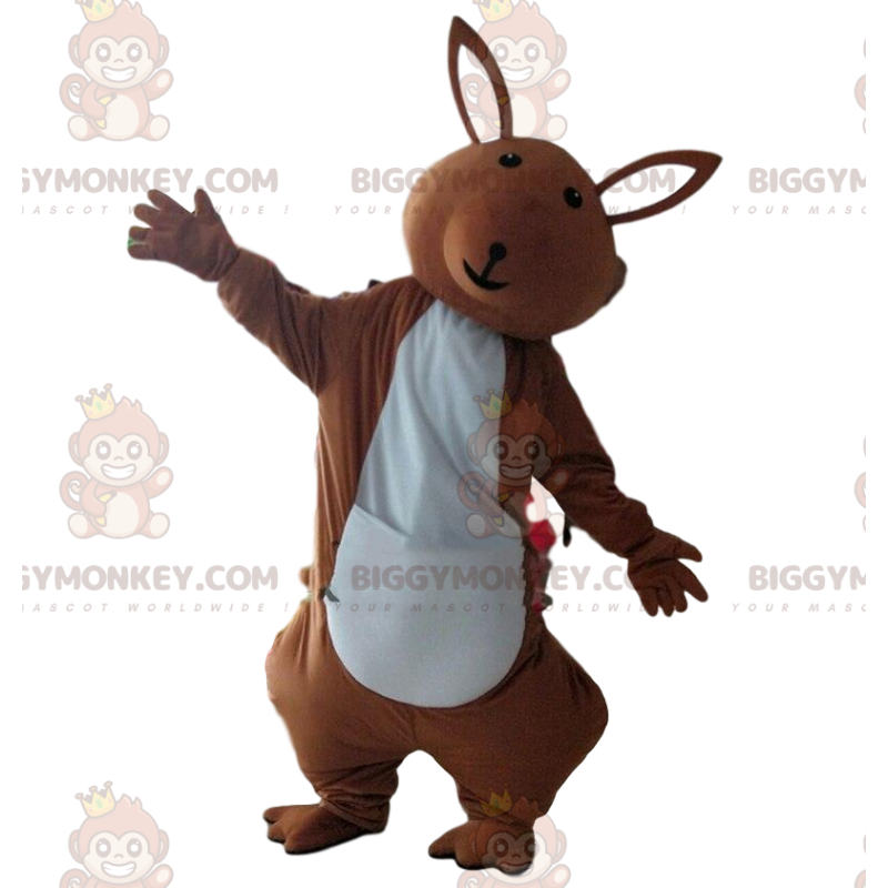 Kostým maskota Kangaroo BIGGYMONKEY™, kostým klokana Kostým maskota Kangaroo BIGGYMONKEY™, kostým klokana