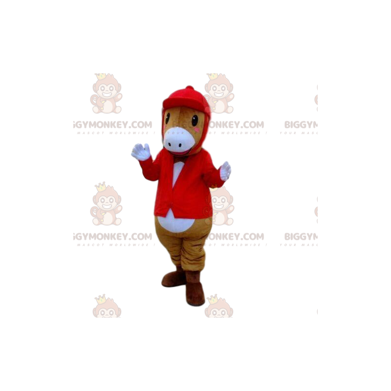 Costume da mascotte BIGGYMONKEY™ Pony Horse Riding Fancy Dress - Mascotte di cavalli - BIGGYMONKEY_08349 - BiggyMonkey.com