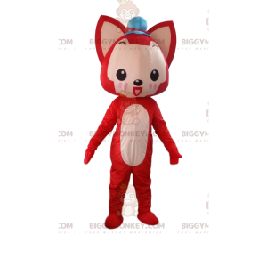 Στολή μασκότ Fox BIGGYMONKEY™, στολή αλεπούς, φανταχτερό φόρεμα