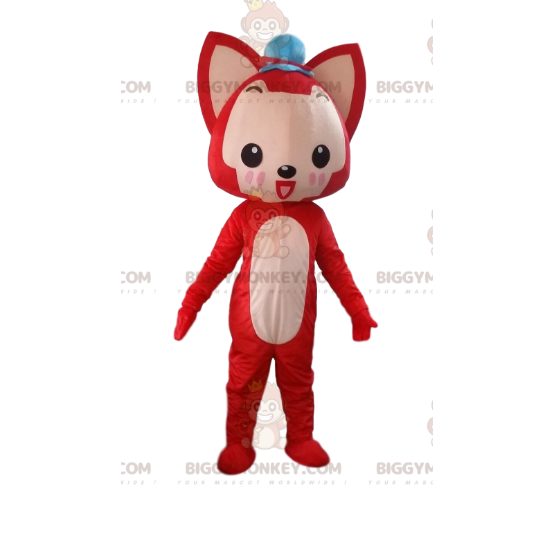 Fox BIGGYMONKEY™ maskotkostume, rævekostume, hundekjole -