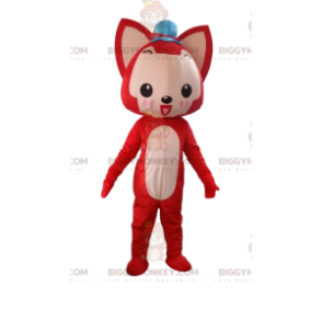 Fox BIGGYMONKEY™ maskotkostume, rævekostume, hundekjole -