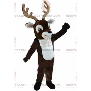 Deer BIGGYMONKEY™ mascot costume, reindeer costume, caribou