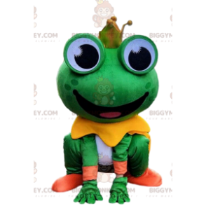 Traje de mascote de sapo engraçado BIGGYMONKEY™, fantasia de