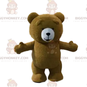 BIGGYMONKEY™ mascot costume teddy bear, brown bear costume –