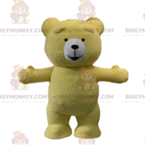 Kostým žlutého medvídka, kostým medvídka - Maskot medvěda - BIGGYMONKEY_08376 - BiggyMonkey.com
