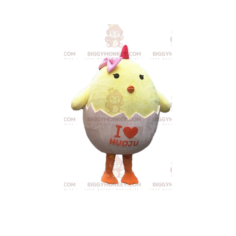 Chick BIGGYMONKEY™ mascot costume, egg costume, eggshell –