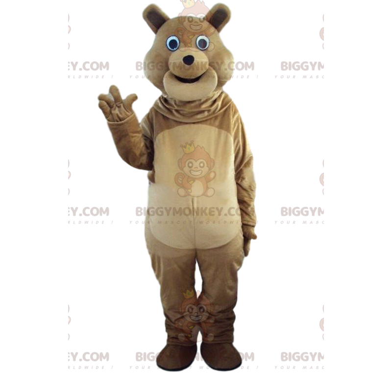 BIGGYMONKEY™ costume da mascotte orso bruno, costume da BIGGYMONKEY™ costume da mascotte orso bruno, costume da