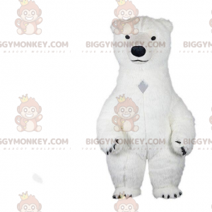 Fantasia de mascote de urso branco BIGGYMONKEY™, fantasia de