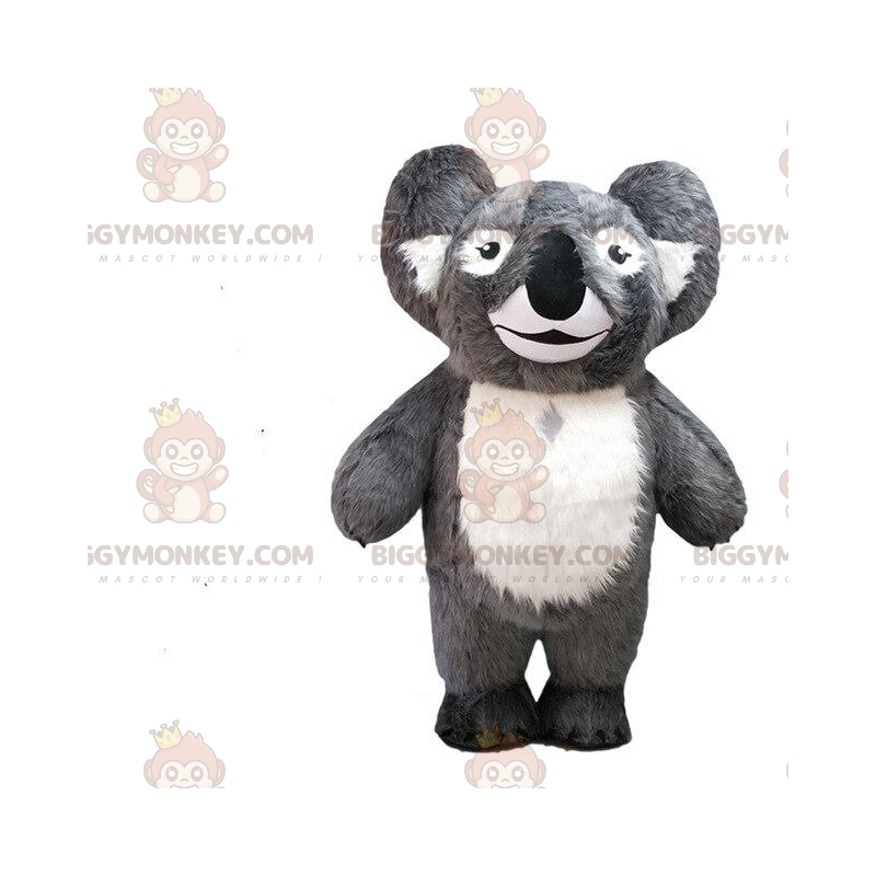 Huiswerk maken Mooie jurk Herziening BIGGYMONKEY™ mascottekostuum van grijze koala Besnoeiing L (175-180 cm)