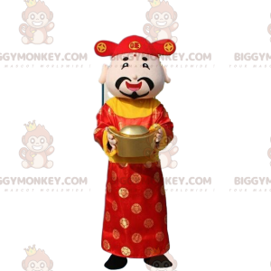 Costume de mascotte BIGGYMONKEY™ d'homme asiatique, dieu de la