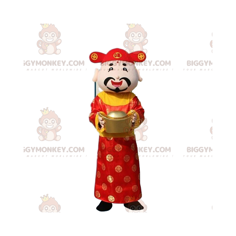 Asiatisk mand God of Wealth BIGGYMONKEY™ maskotkostume - Mænds maskoter - BIGGYMONKEY_08405 - BiggyMonkey.com
