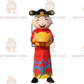 Disfraz de hombre asiático, disfraz de dios de la riqueza. - Mascotas de hombres - BIGGYMONKEY_08412 - BiggyMonkey.com
