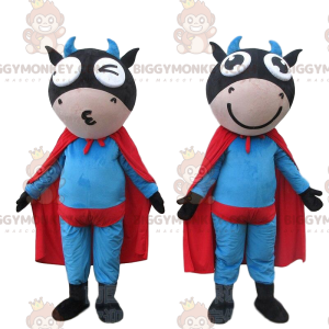2 BIGGYMONKEY™s maskot superhelt kuer, superhelt kostymer - Kumaskot - BIGGYMONKEY_08421 - BiggyMonkey.com