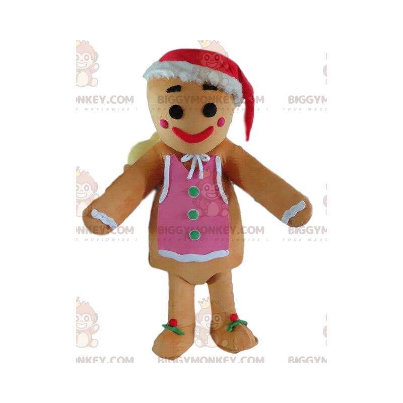 Costume da mascotte BIGGYMONKEY™ Gingerbread, costume da Costume da mascotte BIGGYMONKEY™ Gingerbread, costume da