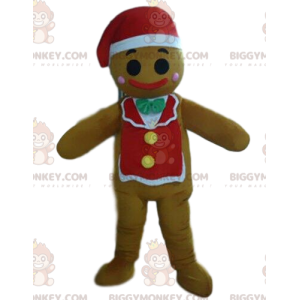 Gingerbread character BIGGYMONKEY™ mascot costume, candy