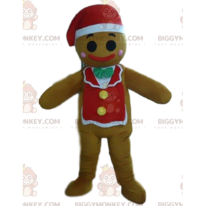 Gingerbread karakter BIGGYMONKEY™ mascottekostuum, snoepkostuum