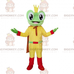 Kostium maskotki żaby BIGGYMONKEY™, kostium króla, kostium