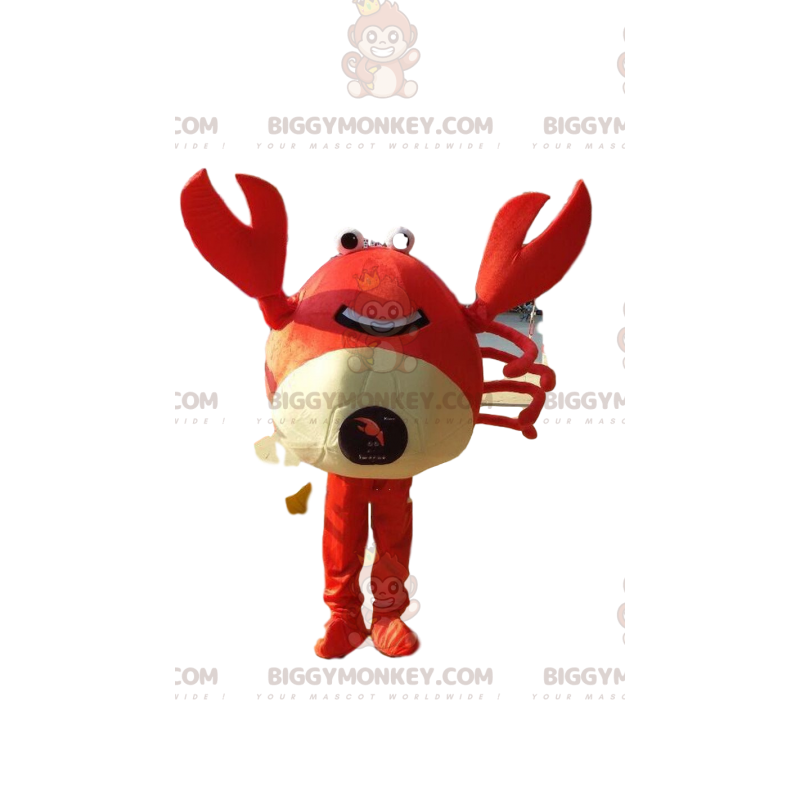 Crab BIGGYMONKEY™ mascottekostuum, schaaldierkostuum Crab BIGGYMONKEY™ mascottekostuum, schaaldierkostuum