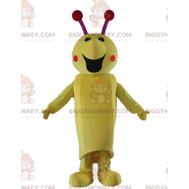 Hyönteisten BIGGYMONKEY™ maskottiasu, toukkaasu, jättiläinen Hyönteisten BIGGYMONKEY™ maskottiasu, toukkaasu, jättiläinen