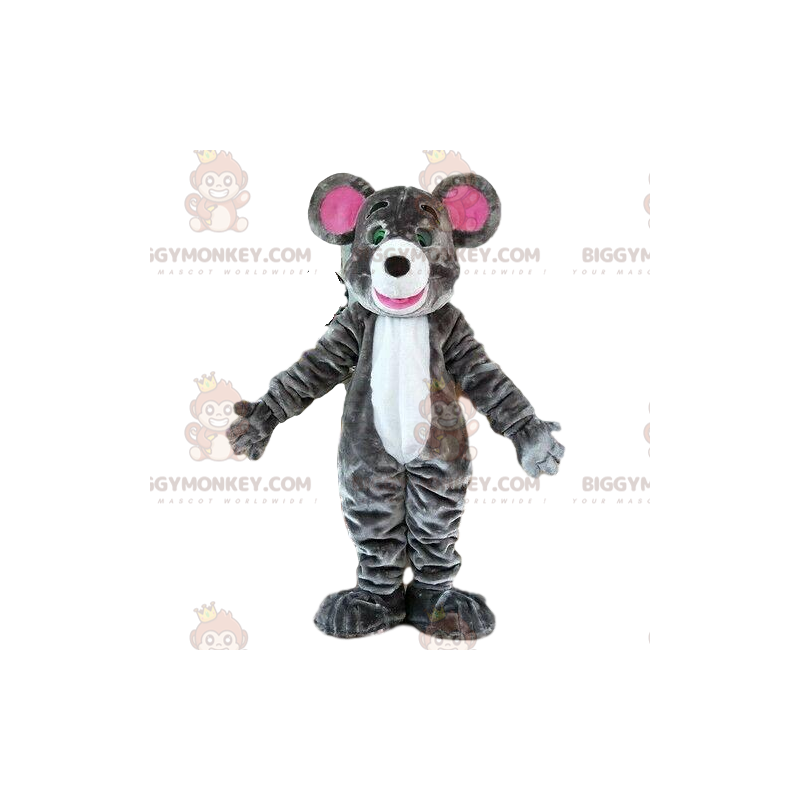 Gray Mouse BIGGYMONKEY™ Mascot Costume, Rodent Costume, Rat