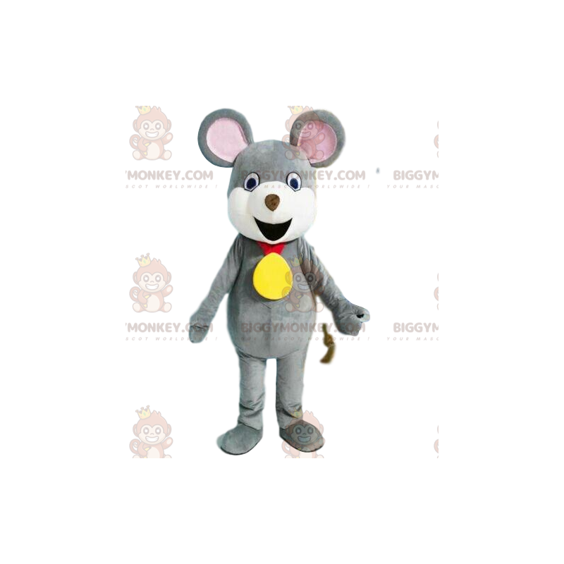 Fantasia de mascote de rato cinza BIGGYMONKEY™, fantasia de Fantasia de mascote de rato cinza BIGGYMONKEY™, fantasia de