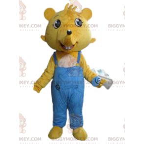 Keltainen hiiren BIGGYMONKEY™ maskottiasu, rotta-asu, jyrsijän puku - Hiiren maskotti - BIGGYMONKEY_08448 - BiggyMonkey.com