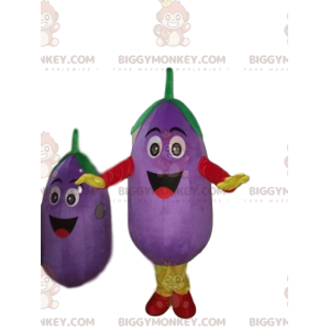 Eggplant BIGGYMONKEY™ mascot costume, vegetable costume