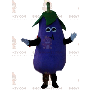 Eggplant BIGGYMONKEY™ mascot costume, vegetable costume, giant