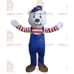Polar bear BIGGYMONKEY™ mascot costume, polar bear costume