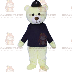 Kostým maskota BIGGYMONKEY™ bílý medvěd, lední medvěd, kostým