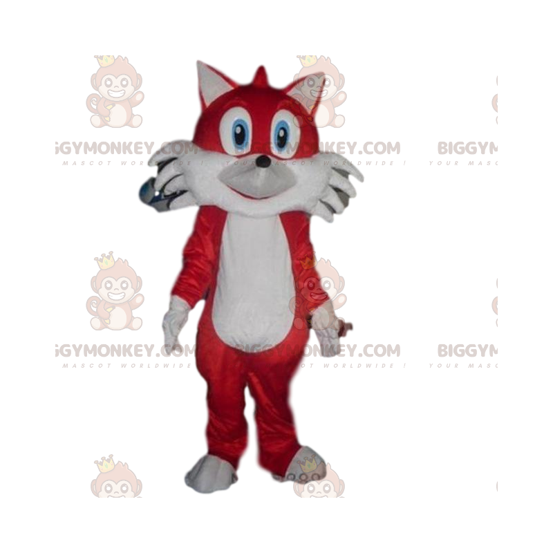Fox BIGGYMONKEY™ Mascot Costume, Forest Costume, Orange Animal