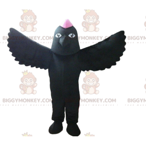 Kostým maskota černého ptáka BIGGYMONKEY™, kostým havrana