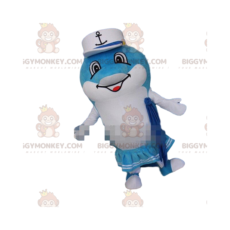 Fantasia de mascote de golfinho BIGGYMONKEY™, Fantasia de Fantasia de mascote de golfinho BIGGYMONKEY™, Fantasia de