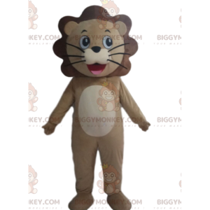 Στολή μασκότ Lion BIGGYMONKEY™, στολή λιονταριού, φανταχτερό