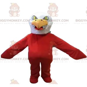 Eagle BIGGYMONKEY™ mascot costume, red bird costume, vulture