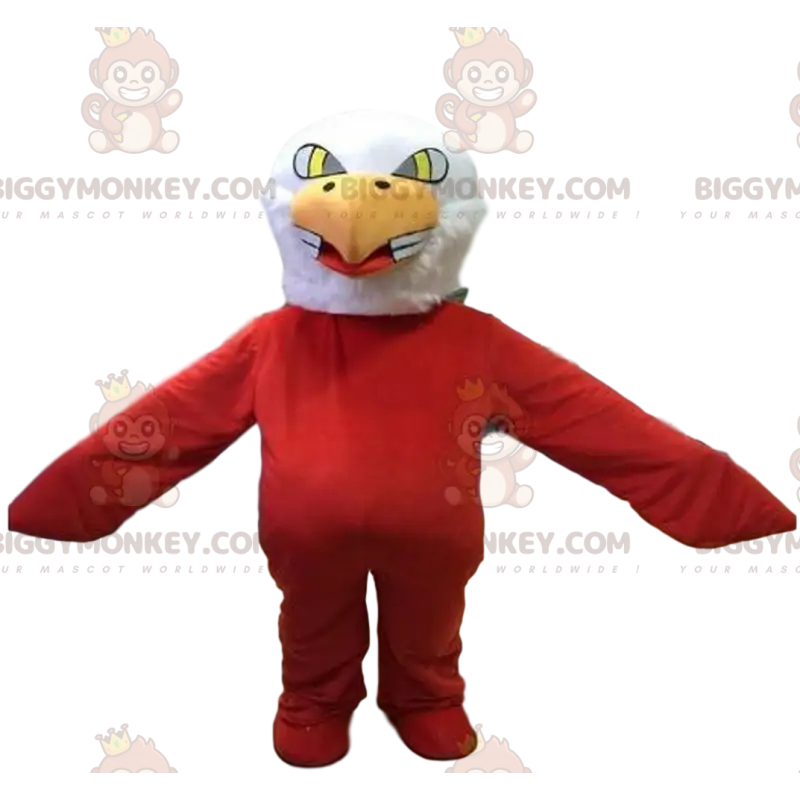 Eagle BIGGYMONKEY™ mascot costume, red bird costume, vulture Eagle BIGGYMONKEY™ mascot costume, red bird costume, vulture