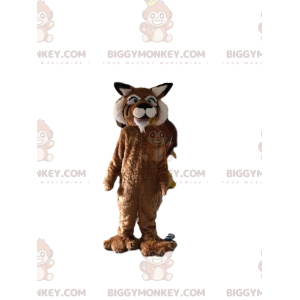 Tiger BIGGYMONKEY™ mascot costume, feline costume, giant cougar