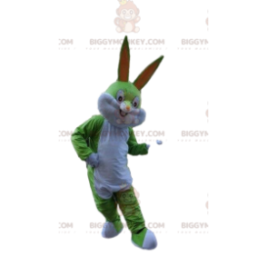 Kostium maskotka zielony królik BIGGYMONKEY™, zielony zwierzak