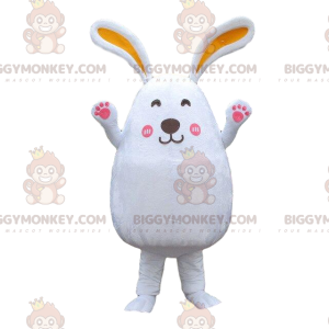 Groot wit konijnenkostuum, knaagdier, konijn BIGGYMONKEY™