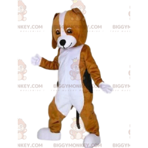 Brown dog BIGGYMONKEY™ mascot costume, dog costume, canine