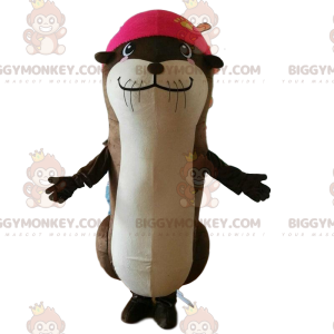 Costume da mascotte Lontra BIGGYMONKEY™, costume da leone